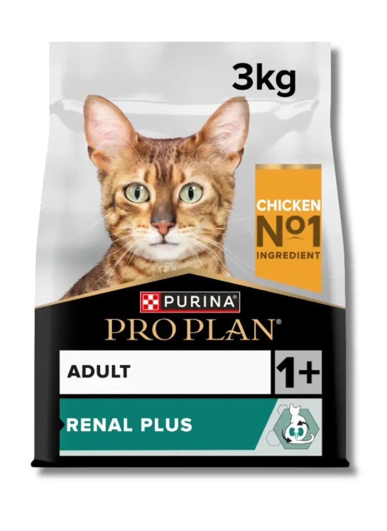 PURINA PRO PLAN RENAL PLUS CHICKEN DRY CAT FOOD 3 KG
