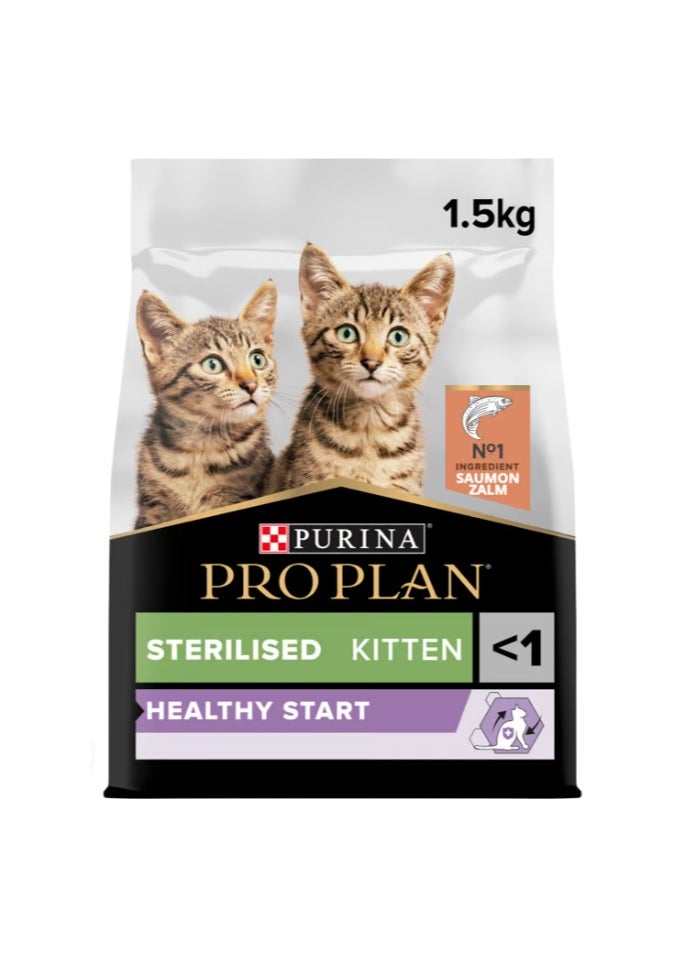 PURINA PRO PLAN STERILISED HEALTHY START SALMON KITTEN 1.5KG
