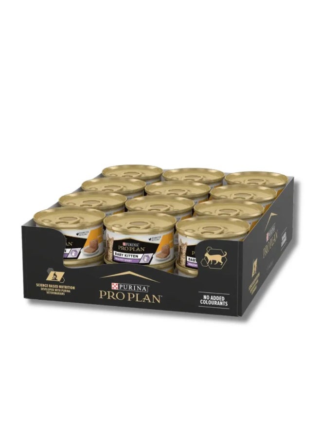 PRO PLAN KITTEN BABY MOUSSE CHICKEN WET FOOD 24 x 85g - Healthy Start
