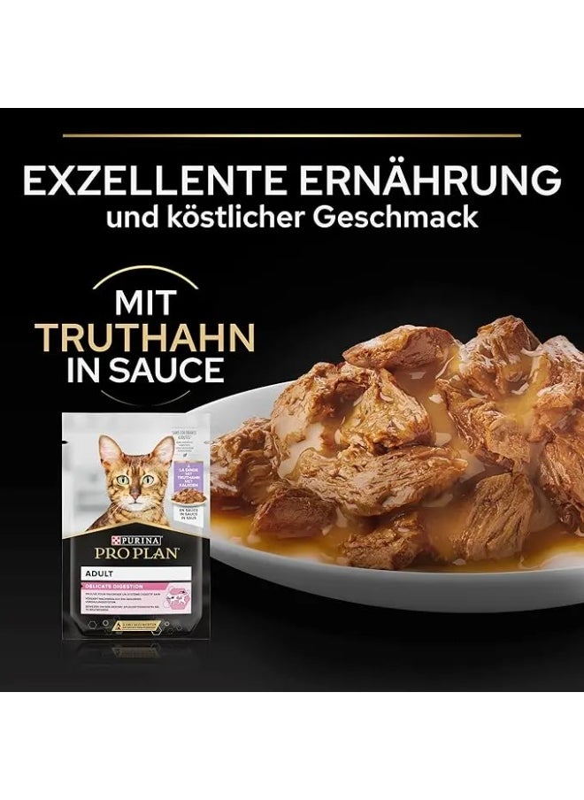 PRO PLAN DELICATE WET CAT FOOD WITH TURKEY GRILLED IN GRAVY 26 X 85G