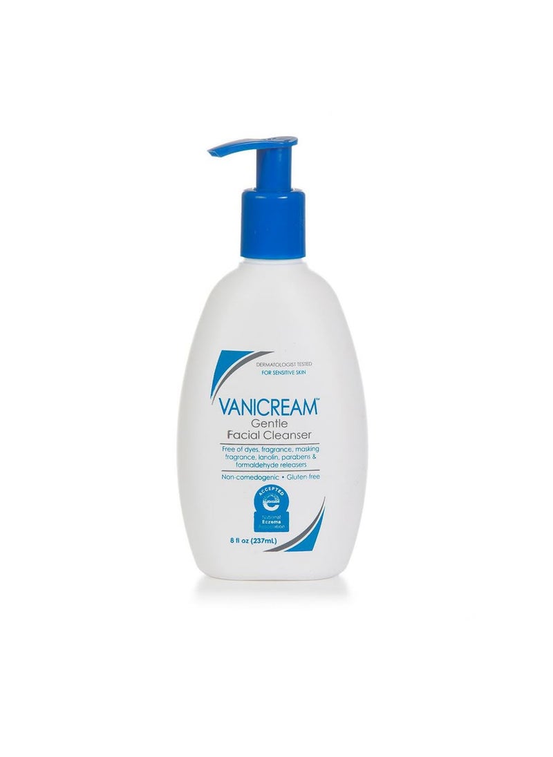 Vanicream Gentle Facial Cleanser with Pump Dispenser - 8 fl oz - Formulated Without Common Irritants for Those with Sensitive Skin