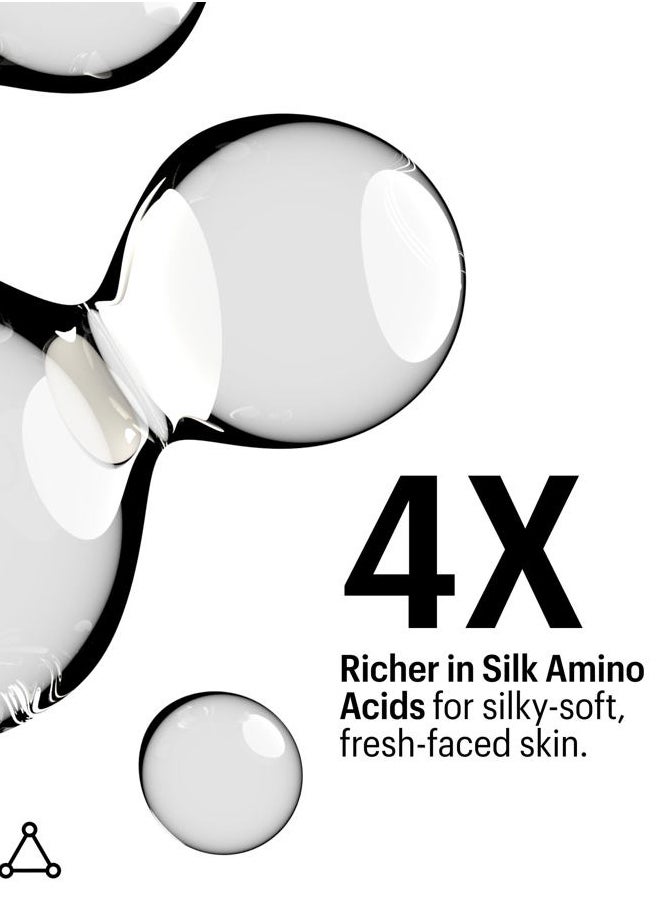 Molecular Silk Amino Hydrating Cleanser: Hyaluronic Acid, Ceramides, Safflower & Moringa Oils. Nourishes, Conditions & Repairs 100 ml/2.4 oz