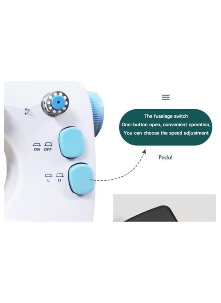 Beginner's Mini Sewing Machine | Portable & Perfect for DIY Projects and Household Use | Compact and Easy to Use