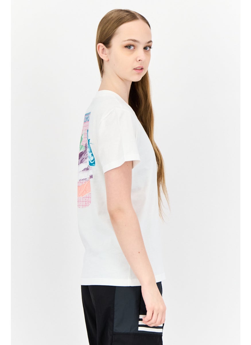 Adidas X Terrex Women Sportswear Fit Short Sleeve Outdoor Top, White