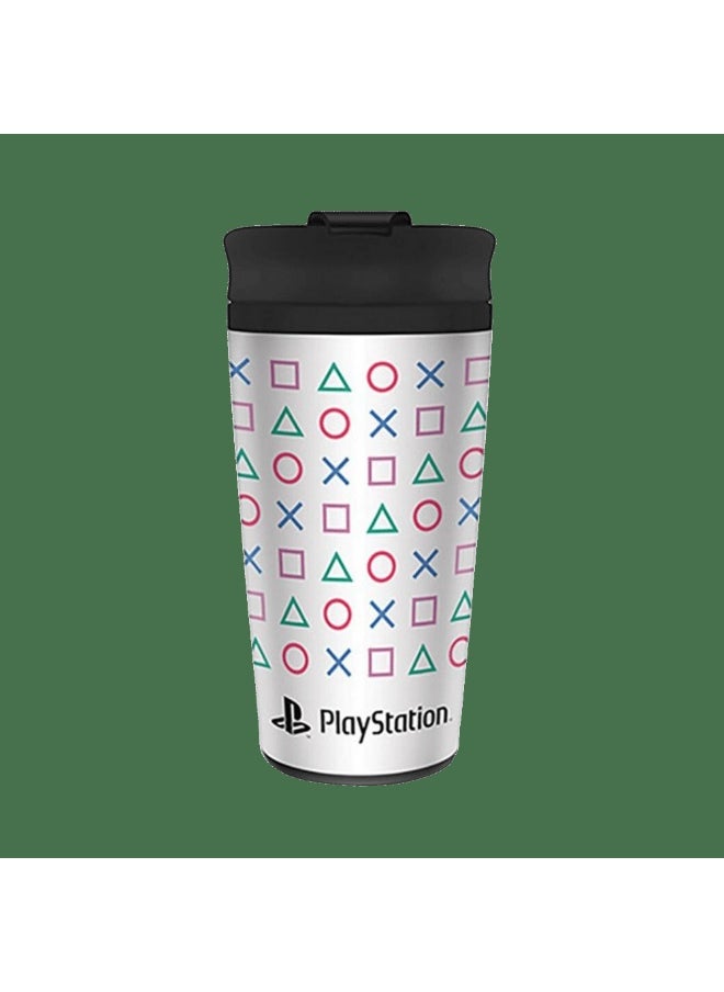 PLAYSTATION - SHAPES - (METAL TRAVEL MUG) By Pyramid