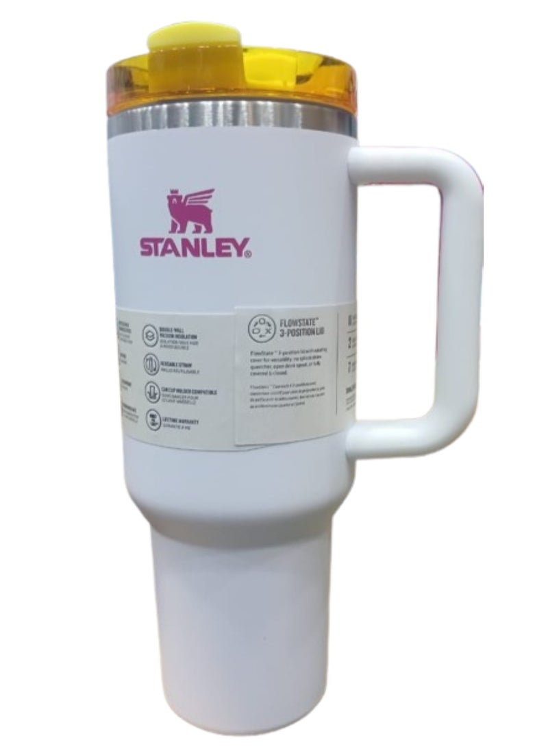 Quencher H2.0 Flowstate Stainless Steel Vacuum Insulated Tumbler with Lid and Straw for Water, Iced Tea or Coffee, Smoothie and More,(40oz)