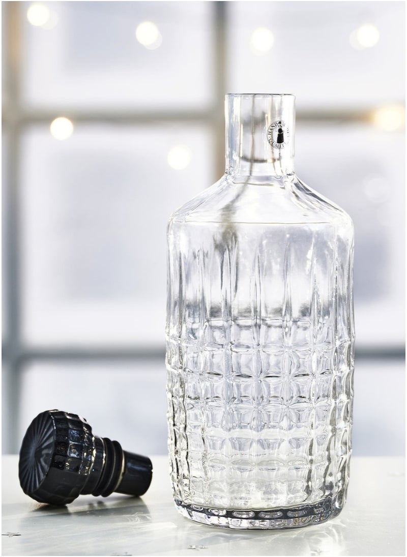 Carafe with Stopper, Clear Glass, 1.0 l