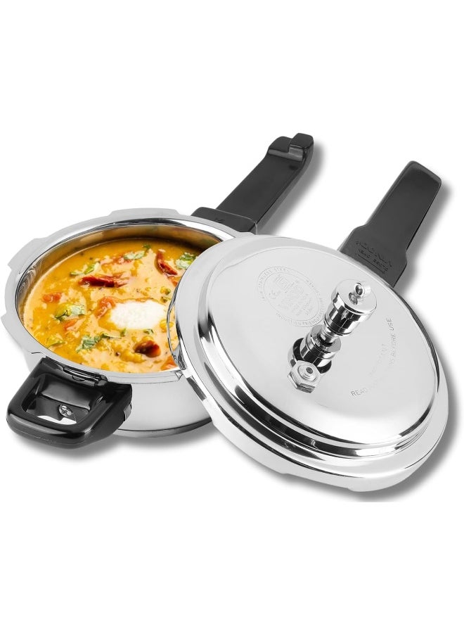 18/8 Stainless Steel Pressure Cooker 2 Litres