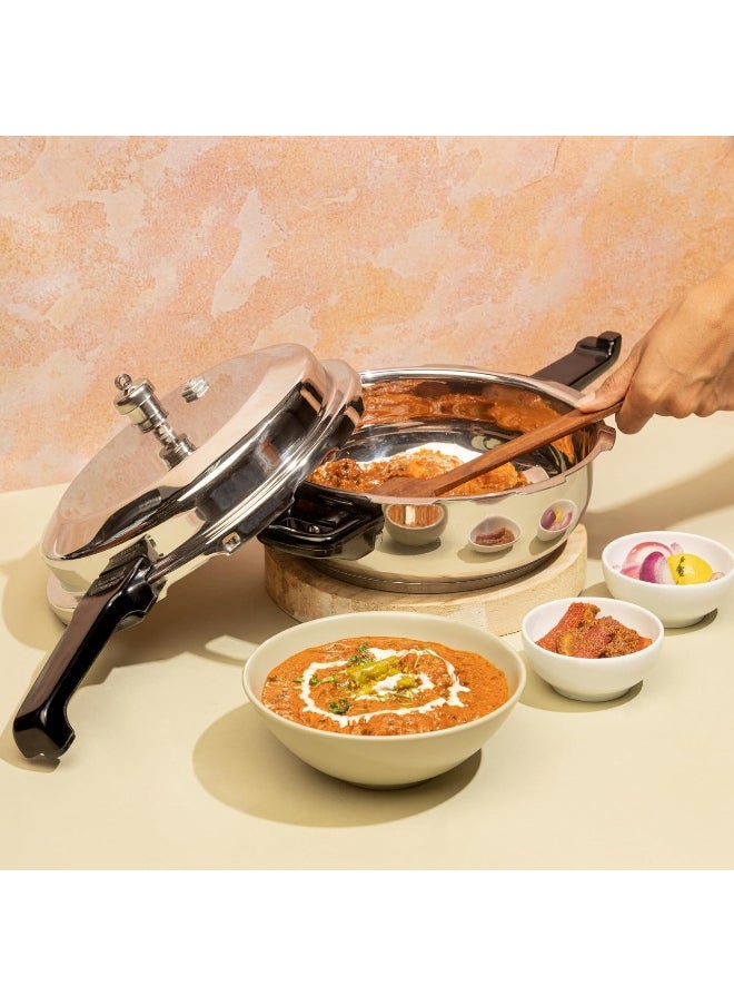 18/8 Stainless Steel Pressure Cooker 2 Litres