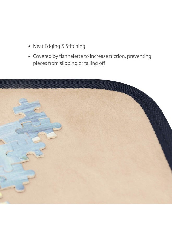 Becko US Jigsaw Puzzle Board Portable Puzzle Mat for Puzzle Storage Puzzle Saver, Non-Slip Surface, Up to 1000 Pieces (Khaki)
