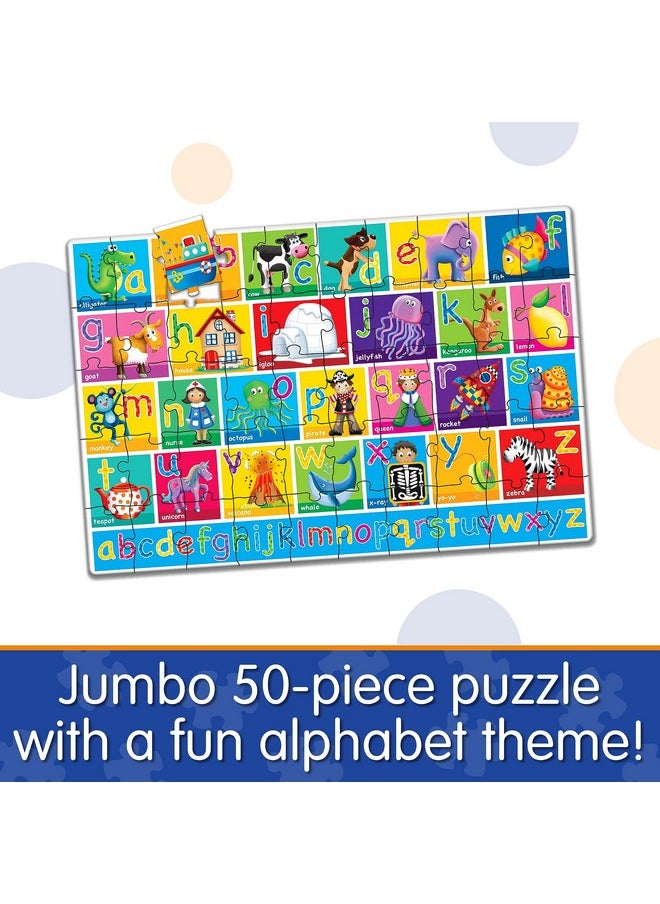 The Learning Journey: Jumbo Floor Puzzles - Alphabet - Extra Large Puzzle Measures 3 ft by 2 ft - Preschool Toys & Gifts for Boys & Girls Ages 3 and Up (436318)