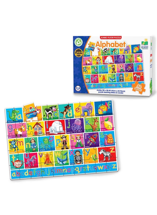 The Learning Journey: Jumbo Floor Puzzles - Alphabet - Extra Large Puzzle Measures 3 ft by 2 ft - Preschool Toys & Gifts for Boys & Girls Ages 3 and Up (436318)