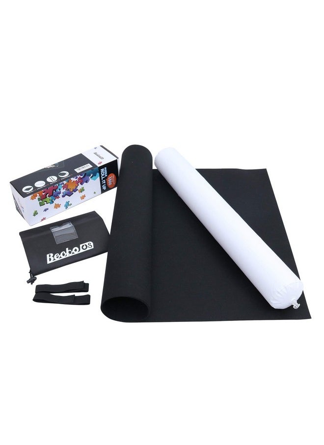 Becko US Puzzle Mat Roll Up Puzzle Mats for Jigsaw Puzzles Puzzle Roll Up Mat Puzzle Board Puzzle Keeper Puzzle Storage with Drawstring Storage Bag for Up to 1500 Pieces