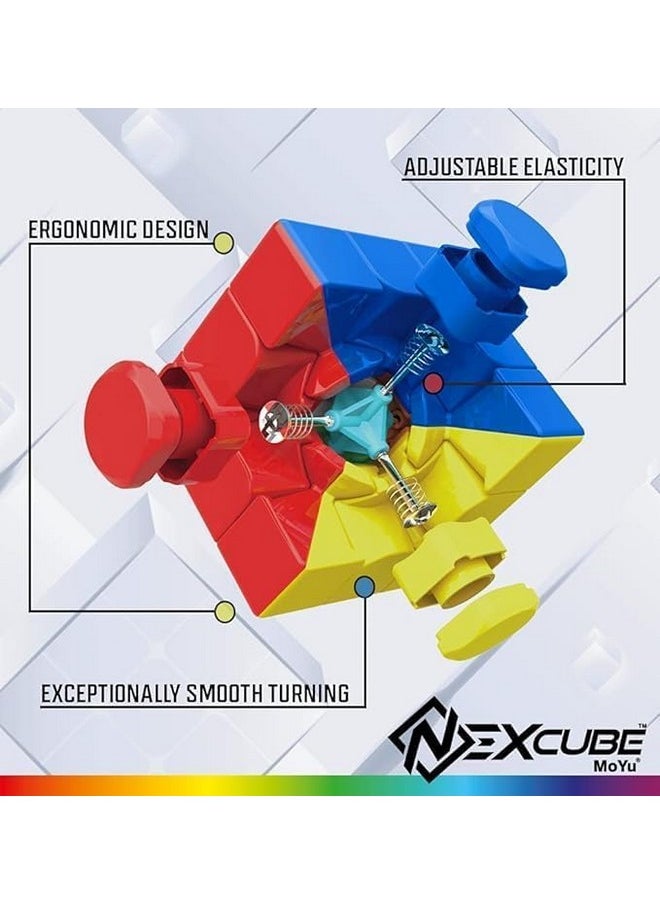 Goliath NexCube 3x3 Classic - Stickerless Speed Cube - Super Smooth Technology Unlocks Super Speed to Break Records! - Multicolor
