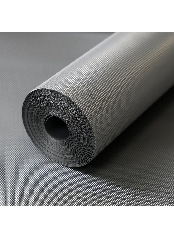 ElastPro (45 cm X 5 m) Metallic Grey EVA Food Grade Washable Anti Slip Mat/Sheet for Fridge, Shelf Liner, Table, Kitchen Drawer mat (Diamond Texture, Metallic Grey)