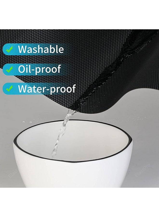 ElastPro (45 cm X 1.5 m) Black EVA Food Grade Washable Anti Slip Mat/Sheet for Fridge, Shelf Liner, Table, Kitchen Drawer mat (Diamond Texture, Black)