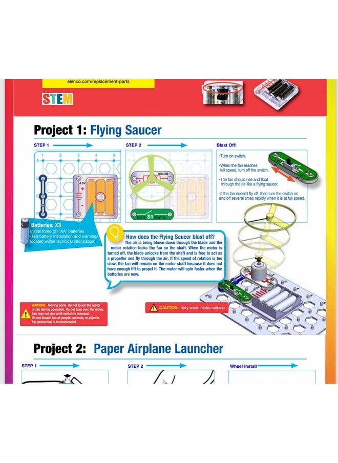 Snap Circuits Flight Deck Science/STEM Toy kit | Ages 8+ | Construction Gift for Boys and Girls