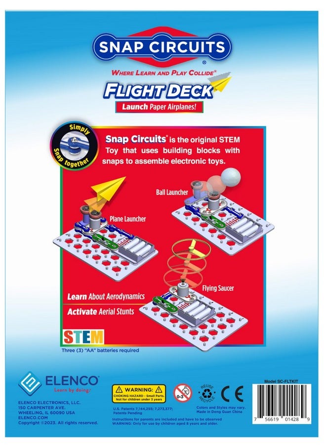 Snap Circuits Flight Deck Science/STEM Toy kit | Ages 8+ | Construction Gift for Boys and Girls