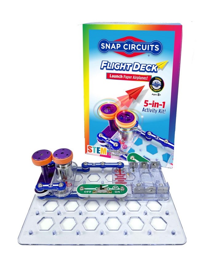 Snap Circuits Flight Deck Science/STEM Toy kit | Ages 8+ | Construction Gift for Boys and Girls