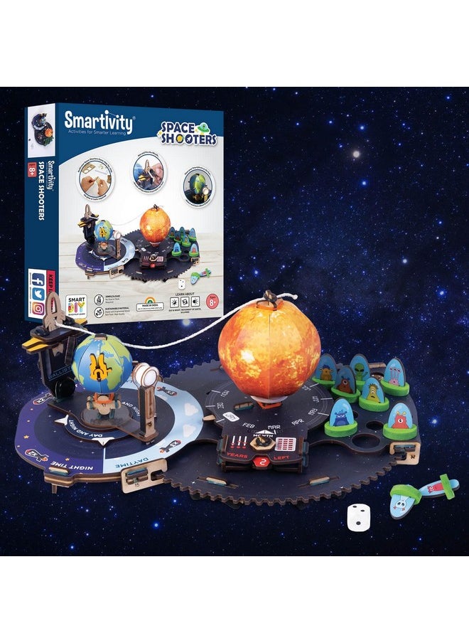 Smartivity Earth-Sun-Moon Space Toy for Kids 8-10-12-14 Years Old | Interactive 3D Model Kit I Birthday Gifts for Boys & Girls | DIY Science Toy for Kids 8,9,10,11,12,13,14 YearsI STEM Toy