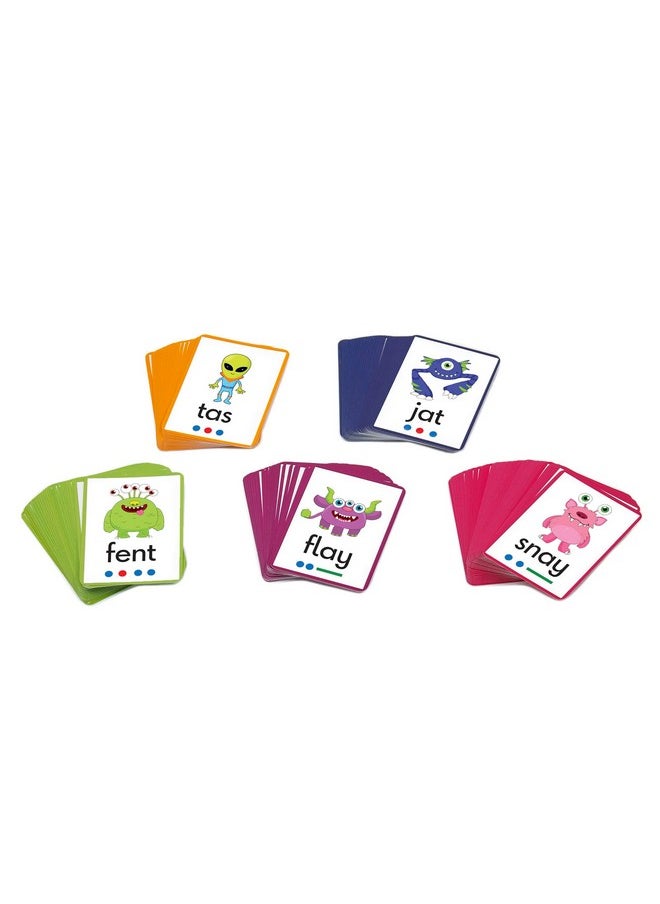 Junior Learning Alien Word Flashcards, The Science of Reading Supplementary Resources, for Classroom or Home School use, for Ages 4+, Grade Pre-K