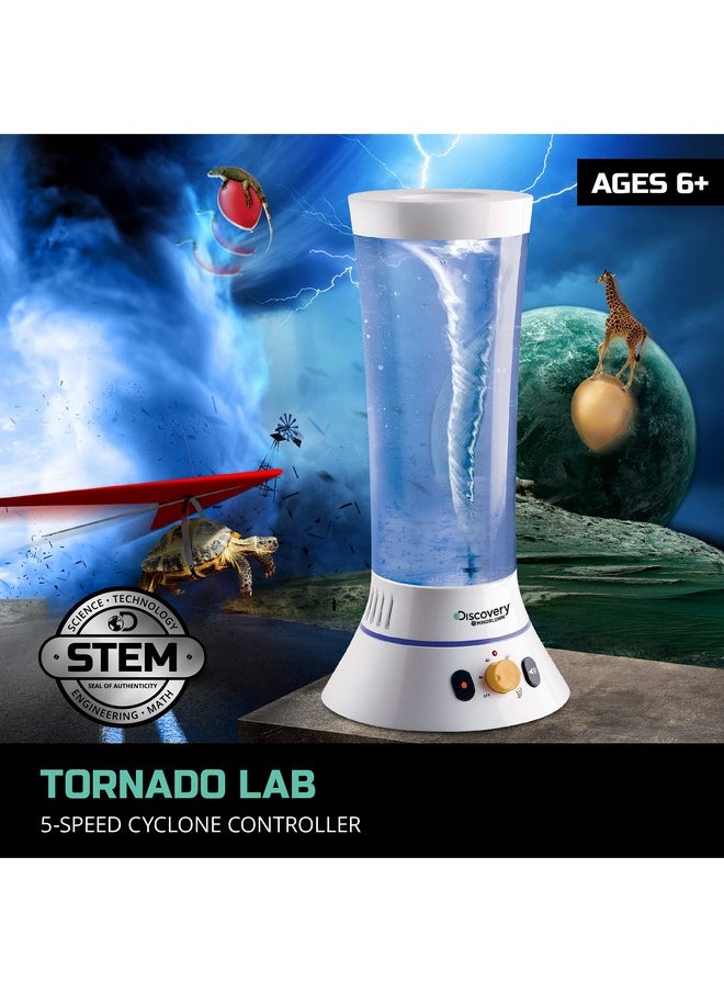 Discovery #MINDBLOWN Tornado Lab, 5-Speed Cyclone Controller, Educational Learning Activity Kit, Fun and Exciting Toy, STEM Experiment Set for Boys, Girls, Kids Ages 6+