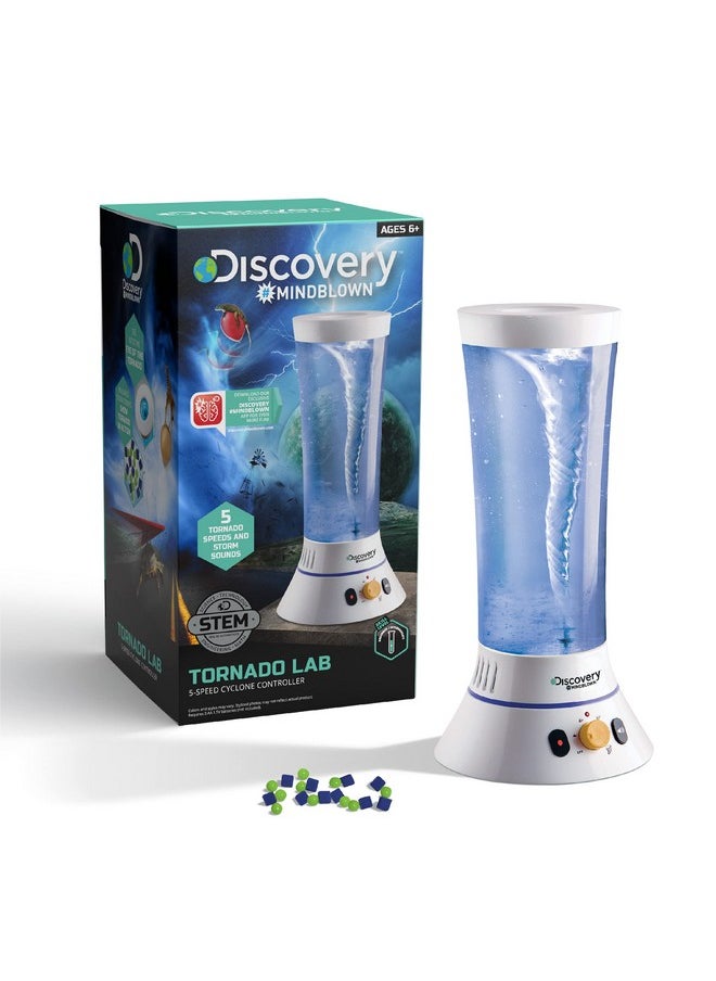 Discovery #MINDBLOWN Tornado Lab, 5-Speed Cyclone Controller, Educational Learning Activity Kit, Fun and Exciting Toy, STEM Experiment Set for Boys, Girls, Kids Ages 6+