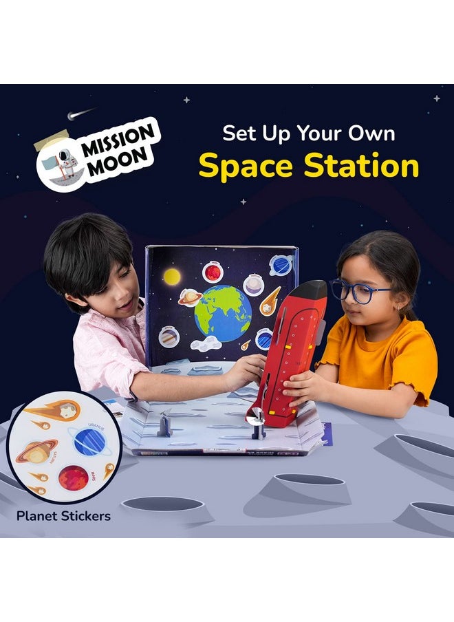 Smartivity Chandrayaan Mission Moon STEM DIY Activity Kit for Kids 5-6-7-8 Years Old | 5-in-1 Fun Learning Games | Birthday Gift Toys for Girls & Boys 5-8 Years