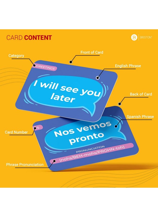Spanish Conversational Phrase Flash Cards - 75 Beginner Sayings for Travel, Memory, Quick Reference - Educational Language Learning Resource - Game Like Play - Kids, Grade School, Classroom Homeschool