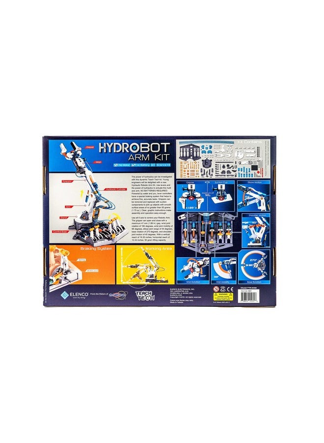 Teach Tech “Hydrobot Arm Kit”, Hydraulic Kit, STEM Building Toy for Kids 12+