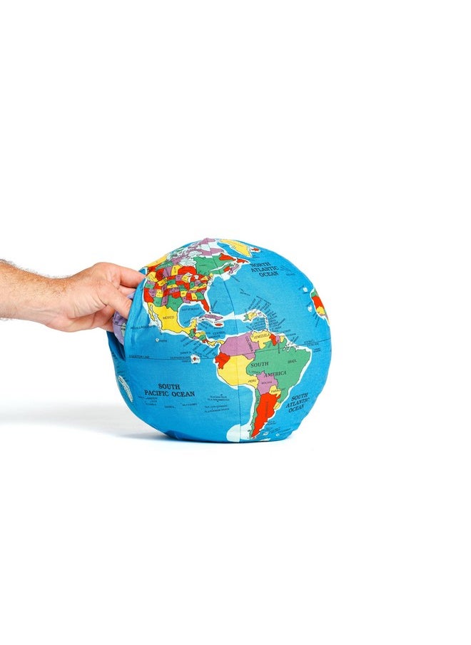 Hugg-A-Planet Pocket Earth with Moon, Soft Plush Globe for Learning, for Kids Teens Adults, for Teachers and Parents, Educational Toy