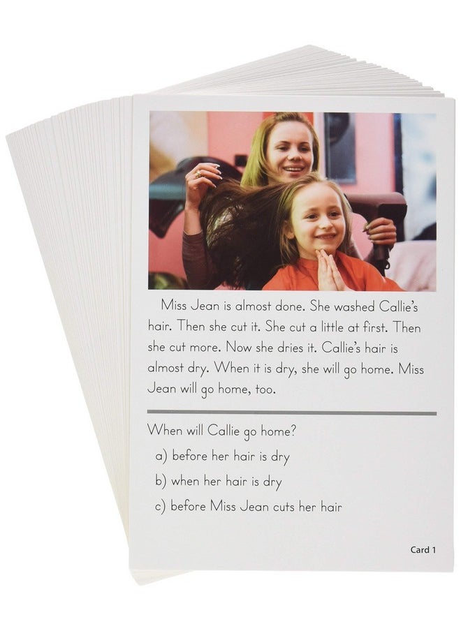 Edupress Reading Comprehension Practice Cards, Reading for Detail, Yellow Level (EP62996)