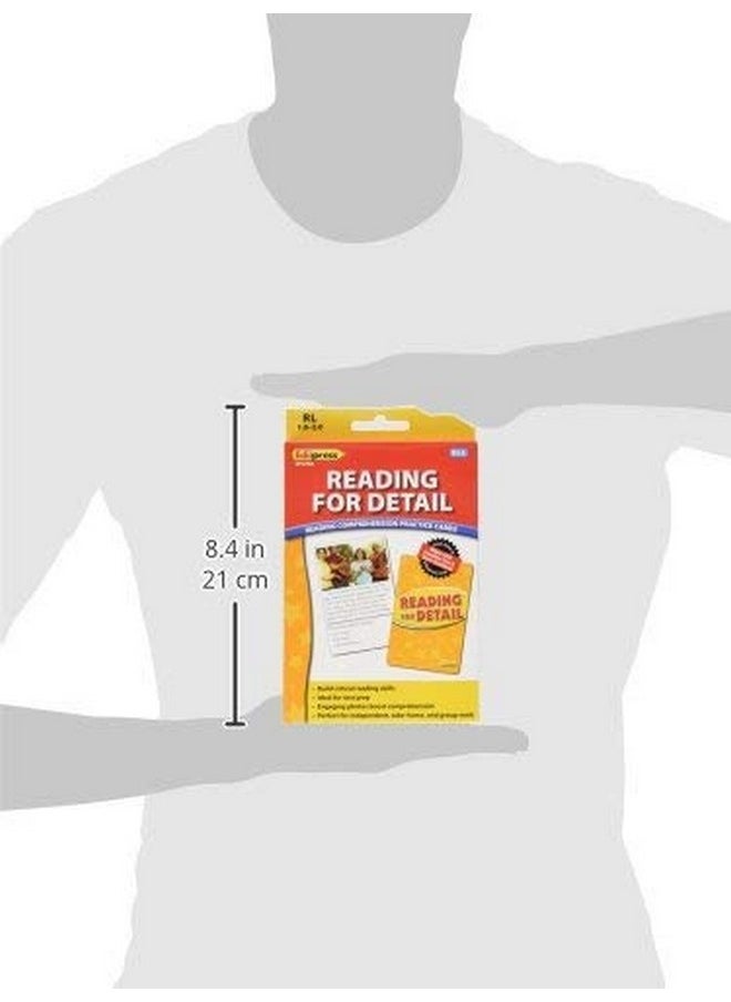 Edupress Reading Comprehension Practice Cards, Reading for Detail, Yellow Level (EP62996)