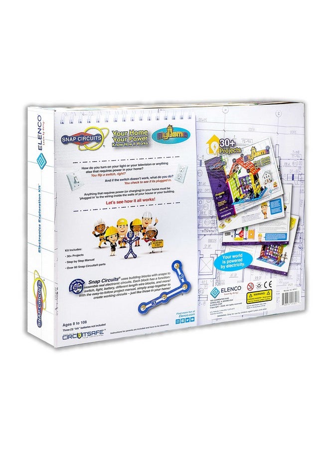 Snap Circuits Elenco My Home Electronics Building Kit for Kids Ages 8 and Up