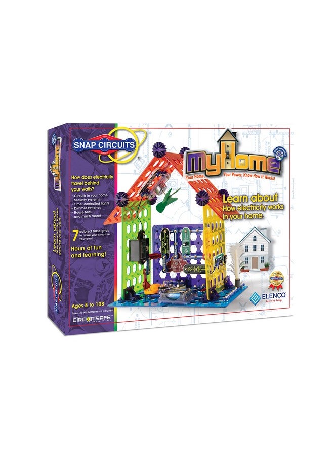 Snap Circuits Elenco My Home Electronics Building Kit for Kids Ages 8 and Up