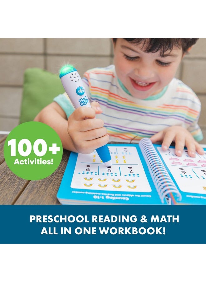 Educational Insights Hot Dots Preschool Workbook: Reading & Math Essentials - Toddler and Preschool Learning Activities, Preschool Classroom Must Haves