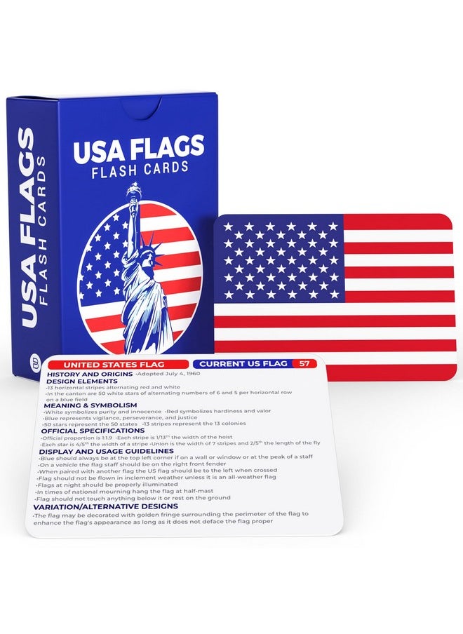 Briston 71 USA Geography & Flag Fun Flash Cards - US States, Territories, Native Tribes & More - History, Origins, & Insights - Educational Flashcard Game Gift for Kids, Adults, Students & Teachers
