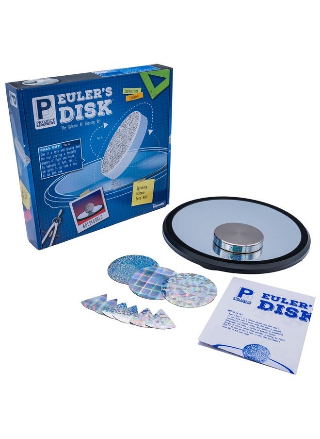 Toysmith Euler’s Disk - Create A Hypnotic Display of Light & Sound- Science Desk Decor for Home and Office - Physics Toys for Adults & Kids 8+