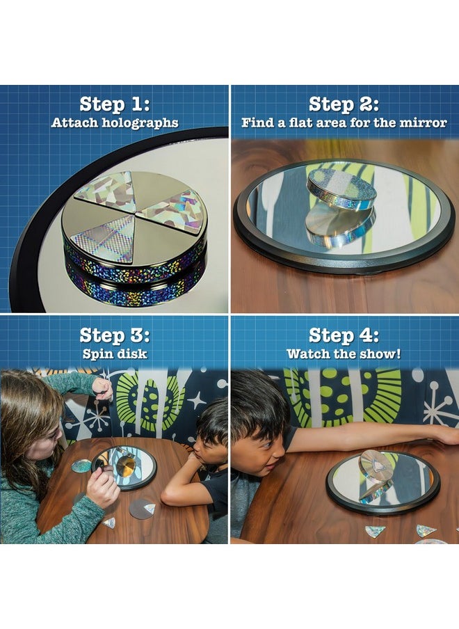 Toysmith Euler’s Disk - Create A Hypnotic Display of Light & Sound- Science Desk Decor for Home and Office - Physics Toys for Adults & Kids 8+