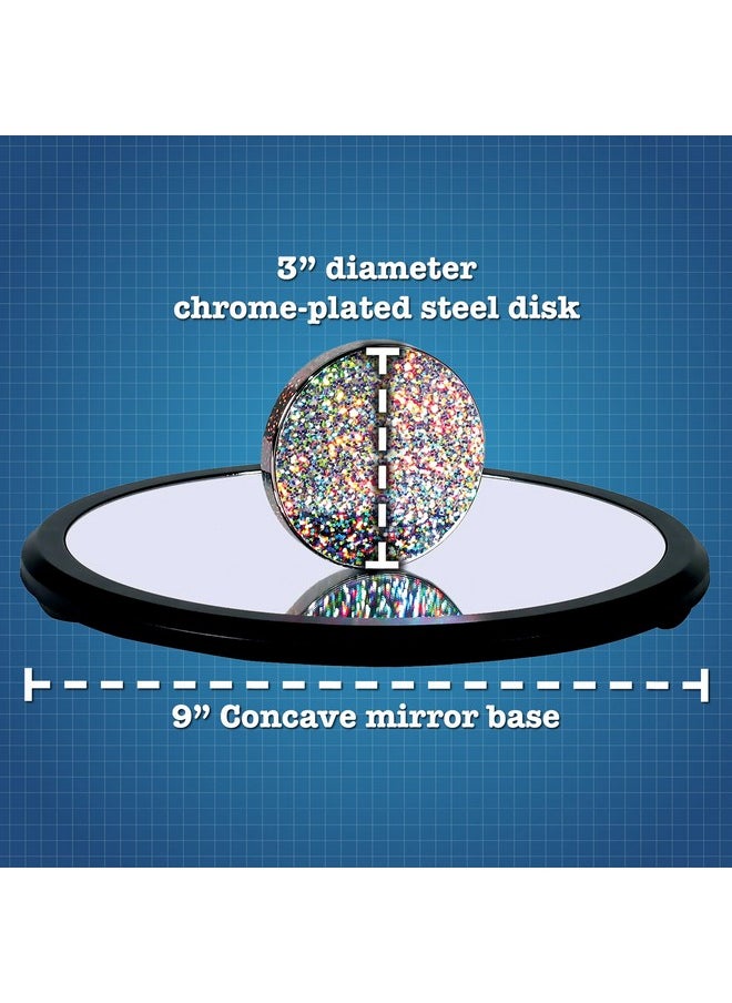 Toysmith Euler’s Disk - Create A Hypnotic Display of Light & Sound- Science Desk Decor for Home and Office - Physics Toys for Adults & Kids 8+