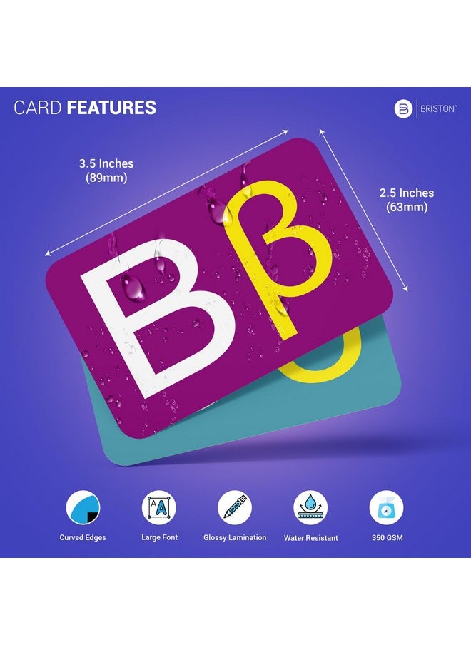 Biblical Greek Alphabet Flash Cards - Educational Language Learning Resource for Memory & Sight Words - Fun Game Play - Grade School, Classroom, or Homeschool Supply - Briston Brand