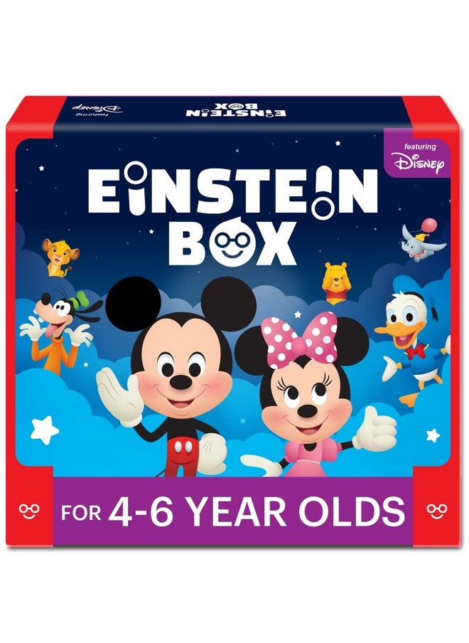 Einstein Box Featuring Disney for 4-5-6 Year Old Boys/Girls | Disney Gift Toys for Kids | Learning and Educational Toys, Games and Books | STEM Toys |