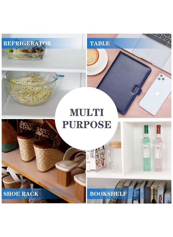 ElastPro (30 cm X 1.5 m) Transparent EVA Food Grade Washable Anti Slip Mat/Sheet for Fridge, Shelf Liner, Table, Kitchen Drawer mat (Diamond Texture, Transparent)