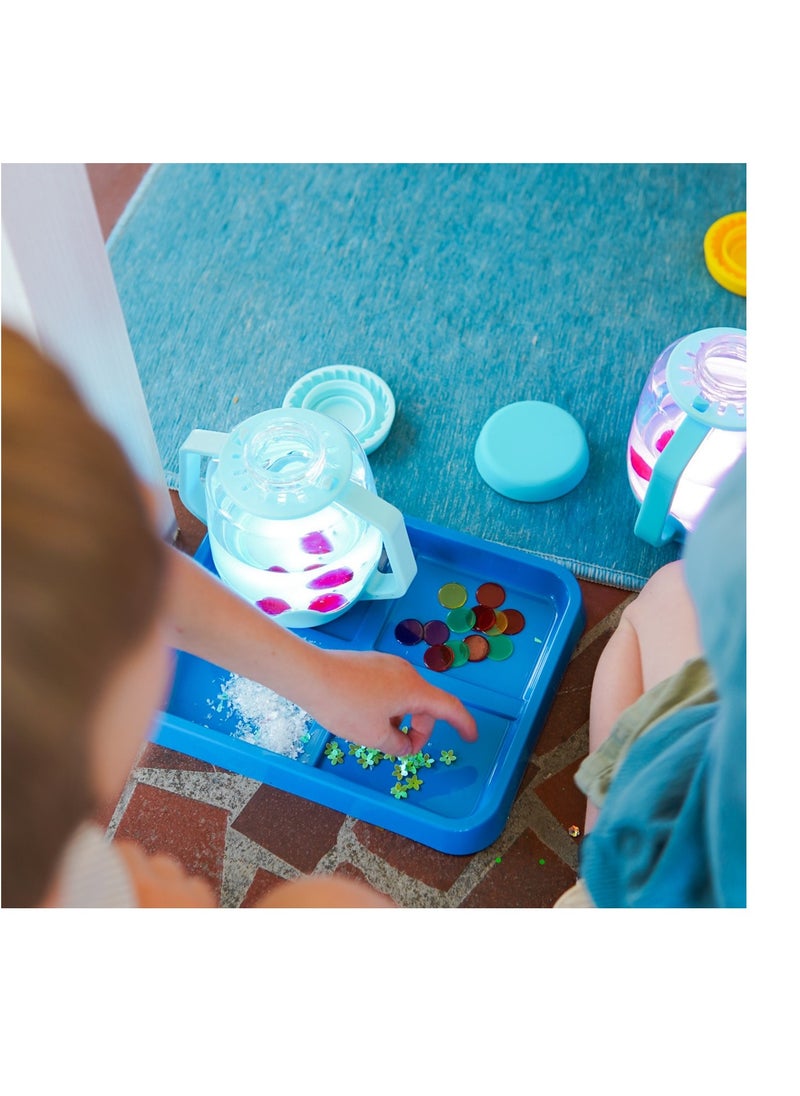 Glo Pals light up with water sensory toy play jar, baby & kids water play
