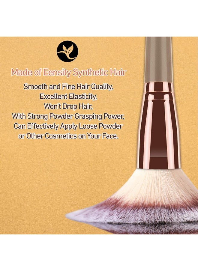 KINGMAS Foundation Makeup Brush, Double-ended Angled/Round Top Contour Brush for Beauty Blending Liquid Powder, Concealer Cream Cosmetics Blush Makeup Brush (Brown)