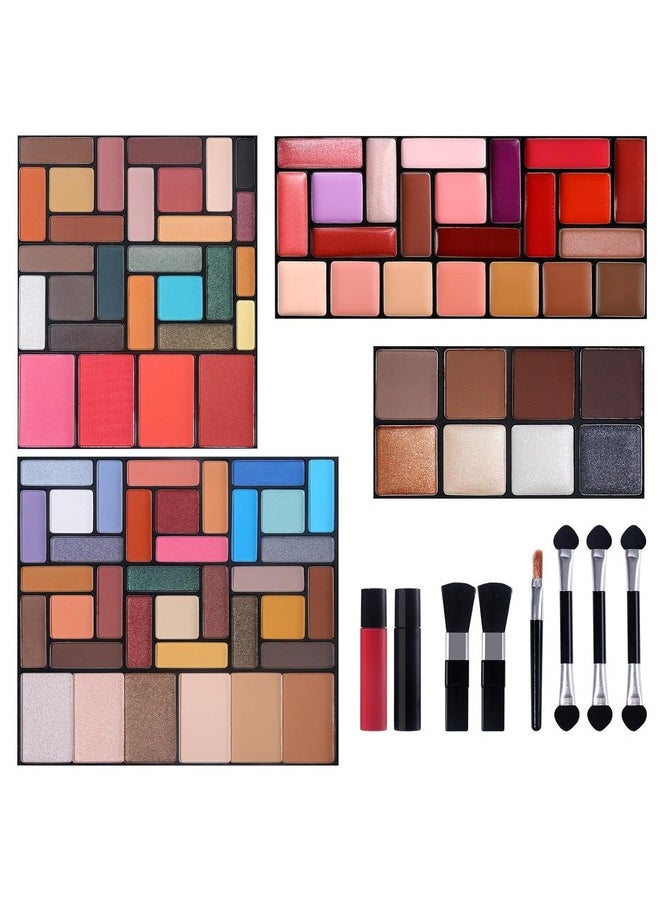 CHARMCODE All in One Professional Makeup Gift Kit for Women Full Kit - Included 54 Eyeshadows Face Blusher Highlighter Eyebrow Makeup Brushes Contour Lip Gloss Mascara, Suitable for Christmas