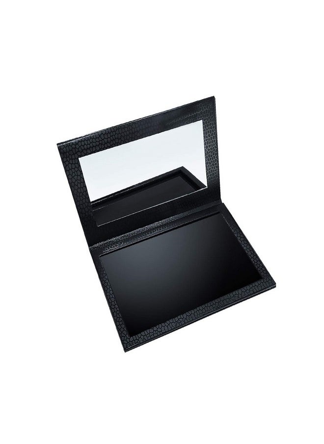 Allwon Magnetic Palette Empty Makeup Palette with Mirror for Eyeshadow Lipstick Blush Powder (Black)