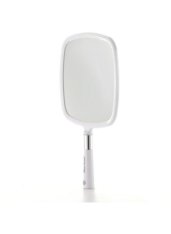 Miss Sweet Handheld Mirror Makeup Mirror 9inch*8inch (White)