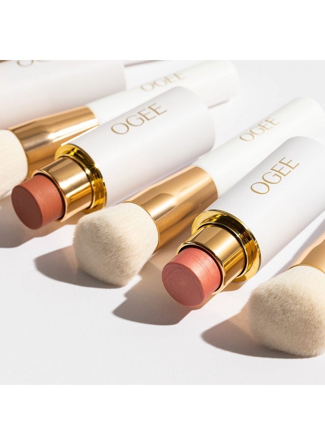 Ogee Blender Brush - Professional Quality Makeup Brush - Ultra-Soft Foundation Brush with Vegan Bristles for Flawless Makeup Application