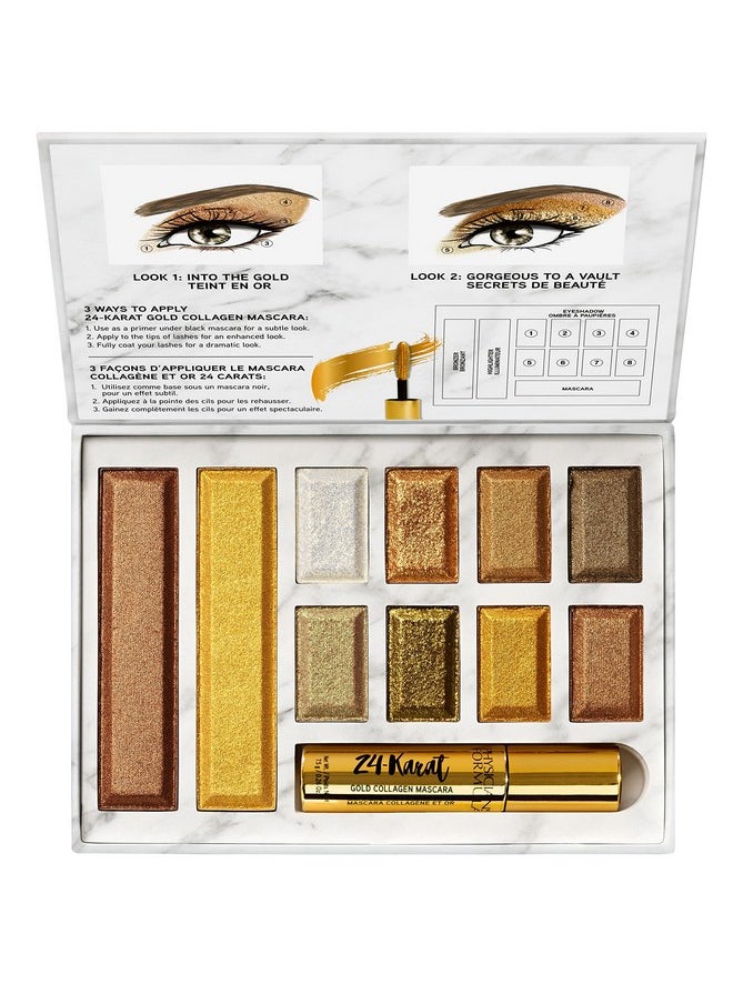 Physicians Formula 24-Karat Gold Shimmer Makeup Set, Face Palette, The Gold Vault, Mascara, Eyeshadow, Christmas Gift